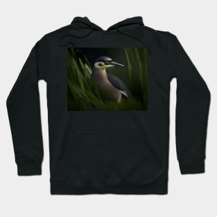 Black crowned Heron Hoodie